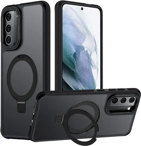 Vista 28 de Funda para Samsung Galaxy S24 Plus, soporte de anillo magnético ajustable [compatible con Magsafe], [protección a prueba de golpes de grado militar]