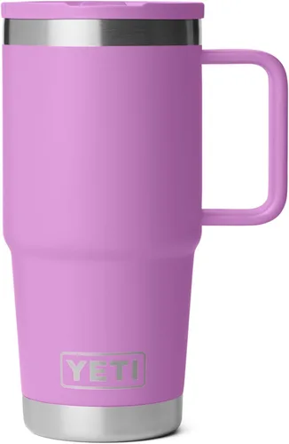 Vista 14 de YETI Rambler - Taza de viaje de 20 onzas con tapa abatible con popote, acero inoxidable, aislada al vacío, a prueba de fugas, apta para portavasos