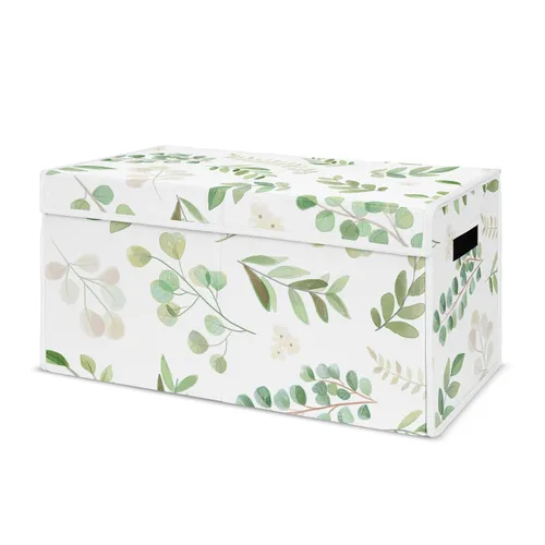 Vista 15 de Sweet Jojo Designs Caja de almacenamiento plegable de juguetes con tapa para habitación de bebé, habitación de niños, marfil, bohemio, vintage