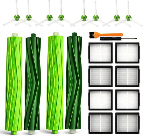 Vista 8 de Juego de 2 piezas de cepillo de repuesto compatibles con Roomba i, e & j Series - Compatible con i3 i3+ i4 i4+ i6 i6+ i7 i7+ i8 i8+, e5 e6 e7, j6+