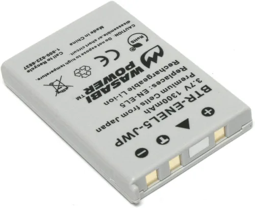 Vista 2 de Wasabi Power Batería para Nikon EN-EL5 y Nikon Coolpix 3700, 4200, 5200, 5900, 7900, P3, P4, P80, P90, P100, P500, P510, P520, P530, P5000, P5100