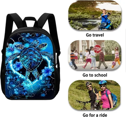 Vista 61 de HUGS IDEA Los animales frescos 3D niños escuela libro bolsa niños impresión mochilas, Baloncesto, Moderno