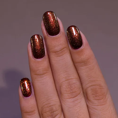 Vista 5 de ILNP Autumn - Esmalte de uñas brillante marrón cálido
