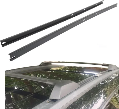 Vista 10 de ECOTRIC - Barras transversales de techo de aluminio compatibles con portaequipajes de techo superior Chevy Traverse 2009-2017 (1 par). Los canales
