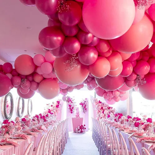 Vista 183 de PartyWoo 50 globos de látex color piel albaricoque, globos de helio boho de Albaricoque-f05