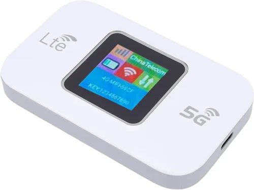 Vista 6 de Enrutador de punto de acceso móvil 5G, 300Mbps de alta velocidad LTE WiFi portátil con cifrado WPA WPA2, para viajes al aire libre Europa, Asia