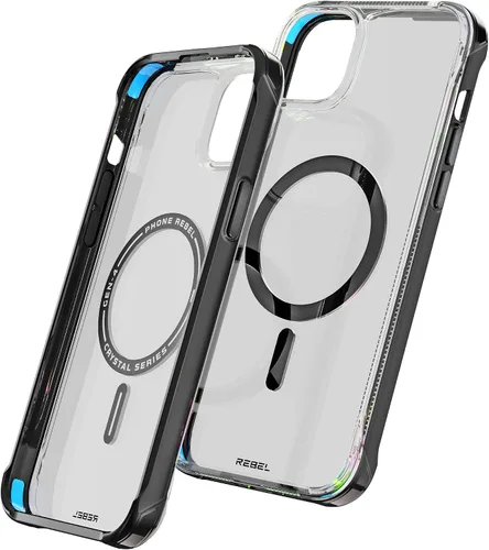 Vista 7 de Phone REBEL - Funda transparente para iPhone 14 Plus [Crystal Series Gen-4] Compatible con MagSafe Resistente, Antiarañazos, Sin Amarilleo