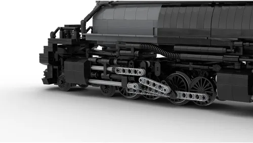 Vista 5 de Bloques de construcción de locomotora, 1/40 4014 Big Boy RC Train Juego de bloques de construcción, kit de locomotora de vapor a control remoto