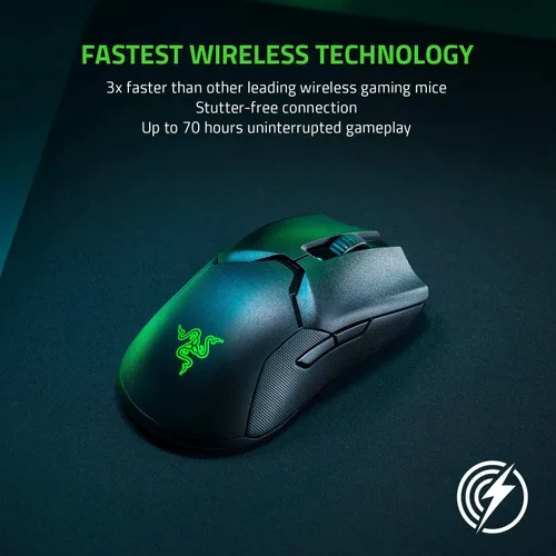 Vista 3 de Razer Gaming Viper Mouse inalámbrico con sensor óptico DPI de entrada más rápida