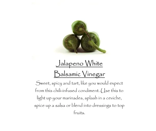 Vista 2 de Vinagre balsámico infundido de Robert - Jalapeño (6.8 fl oz)