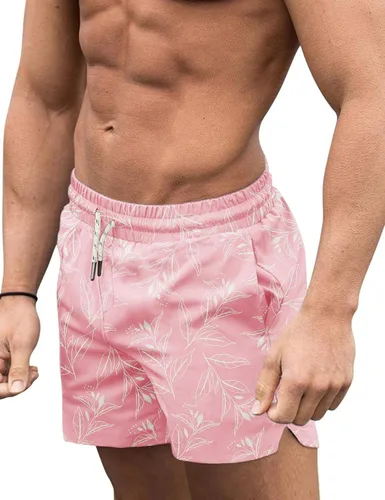 Vista 36 de COOFANDY Men's Swim Trunks Quick Dry Board Shorts Swimwear Bathing Suit Un negro