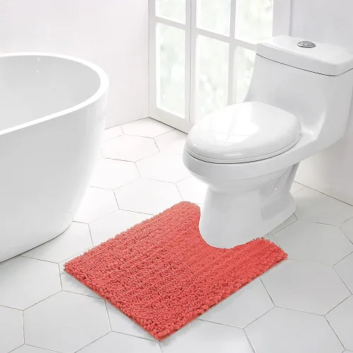 Vista 51 de Walensee Alfombra de baño antideslizante (32x20, azul oscuro) absorbente de agua, súper suave, felpilla peluda, lavable a máquina, se seca