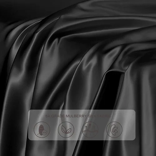 Vista 5 de THXSILK Funda de almohada de seda de 22 momme de seda de morera pura con cremallera oculta, funda de almohada suave y transpirable para cabello