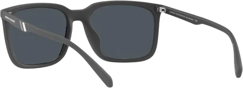 Vista 6 de Armani Exchange Man Sunglasses Matte Black Frame, Mirror Yellow Lenses, 57MM