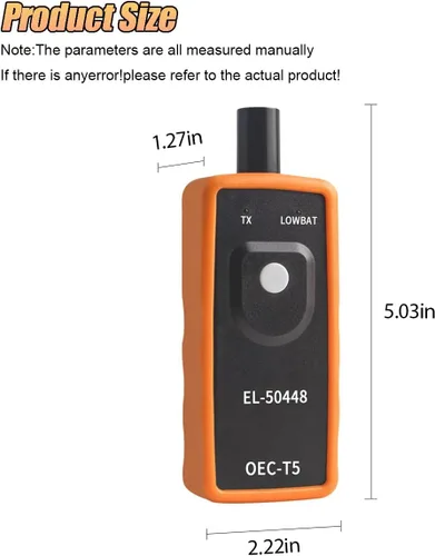 Vista 2 de ZIMISI EL-50448 Herramienta de restablecimiento TPMS, Sistema de sensor de monitoreo de presión de neumáticos OEC-T5, herramienta de activación