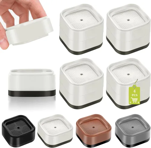 Vista 10 de Paquete de 12 elevadores de muebles de 1, 2 o 3 pulgadas, elevadores de cama ajustables resistentes para mesa, escritorio, sofá, silla, gabinete