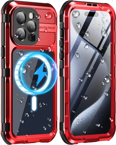 Vista 13 de WIFORT Funda impermeable para iPhone 13 Pro, cuerpo completo de metal 360 [IP68 a prueba de agua] [protector de pantalla integrado]