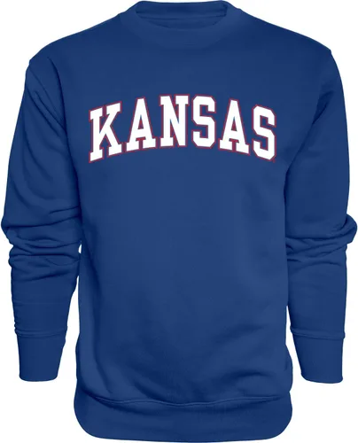 Vista 7 de Blue 84 NCAA sudadera de cuello redondo con arco y colores de equipo para hombre