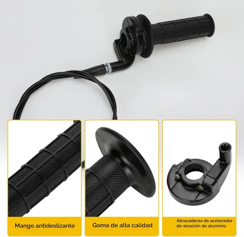 Vista 7 de HIAORS Kit de mango de cable de acelerador giratorio de 7/8" 22mm para Predator 196cc 212cc 6.5hp Coleman CT200U CT200U-EX BT200X Baja Warrior MB200