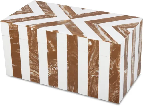 Vista 10 de Handicrafts Home Caja de almacenamiento decorativa grande con tapa, organizador de mesa auxiliar de 10 x 4.5 x 2.5 pulgadas, recuerdo, cajas