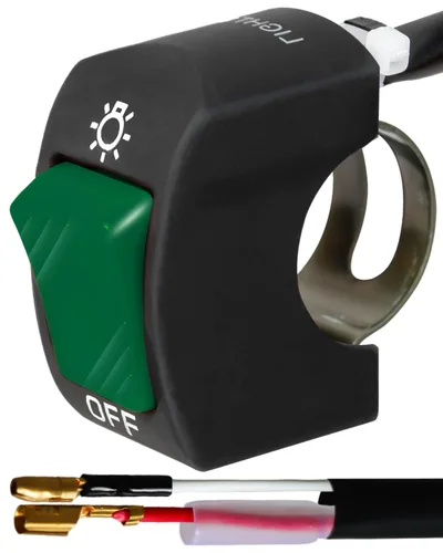 Vista 17 de Belinous Interruptor de manillar de 7/8 pulgadas para motocicleta, ATV, etc., interruptor de palanca de motocicleta impermeable para luces