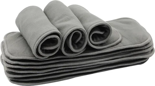 Vista 6 de Insertos de microfibra para pañales de tela (10 piezas de 4 capas de microforro polar)