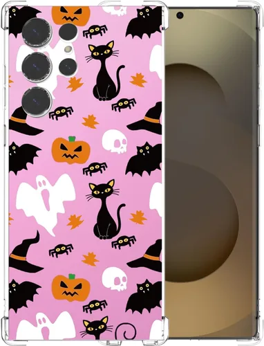 Vista 47 de Funda transparente de Halloween para Google 6a, con patrón de fantasma, funda protectora de TPU suave, delgada, a prueba de golpes, para niños