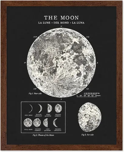 Vista 13 de Poster Master Póster esotérico de H. Butler - Arte de pared en blanco y negro, astronomía antigua y diagrama celestial, regalo para fanáticos