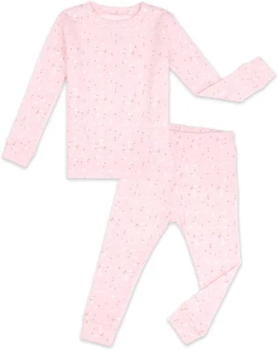 Vista 29 de moimoln 6M-8Y Pijama floral para bebé y niña pequeña, suave, modal, algodón, transpirable, ajustado, manga larga, conjunto de ropa de dormir A_baya