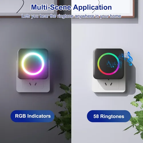 Vista 7 de Timbre de puerta inalámbrico - Compatible con Blink Video Doorbell y Blink Video Doorbell (2ª generación) (1 extensor de timbre de video 1 receptor)