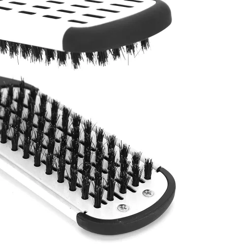 Vista 7 de cepillo para planchar pelo planchar. usura uni4e 25 × 5 × 4 profesional en forma de V abrazadera de peinado peine alisado peine herramienta