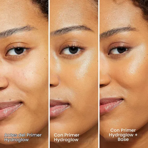 Vista 5 de JOAH Super Sidekick Hydroglow - Base de maquillaje con ácido hialurónico para un acabado brillante y húmedo, hidratante de larga duración e