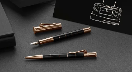 Vista 6 de Graf von Faber-Castell Pluma Estilográfica Anello Oro Rosa - Mediano