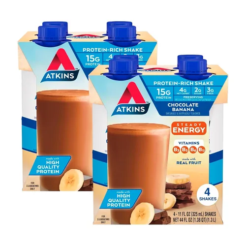 Vista 15 de Atkins Batido de proteína listo para beber, deliciosa leche con chocolate, sin gluten., 609309, 12