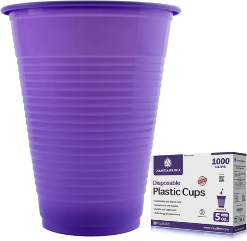 Vista 11 de 100 vasos de plástico desechables de grado dental de 5 onzas, color negro, resistente y duradero para beber, perfecto como taza de enjuague