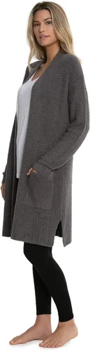Vista 5 de Barefoot Dreams CozyChic Lite - Suéter largo de fin de semana para cardi, manga larga, Neutro