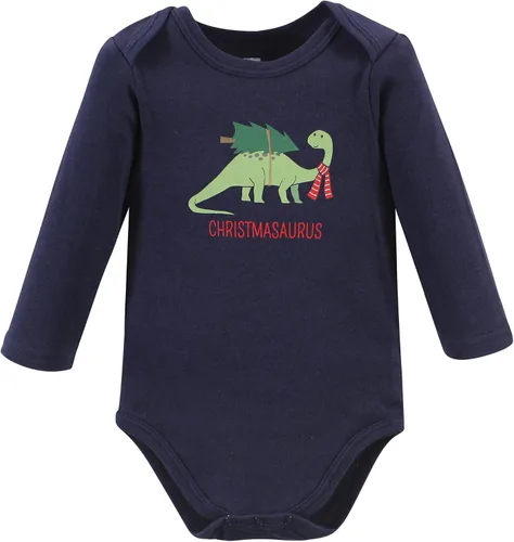 Vista 68 de Hudson Baby Body unisex de algodón de manga larga para bebé, leopardo rosa rojo