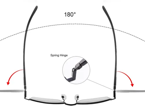 Vista 3 de YIMI Gafas de lectura de computadora multifoco progresivas fotocromáticas con bisagra de resorte Transición UV Gafas de sol antirreflejo