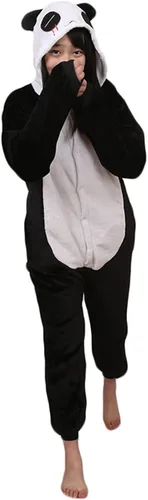 Vista 2 de EXDBUTY Onesie - Pijama de cosplay para adultos Navidad Halloween fiesta disfraces franela unisex