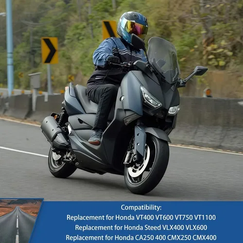 Vista 6 de WFLNHB 2 unids motocicleta intermitentes intermitentes luz de repuesto para Honda VTX Steed Magna 250 400 750
