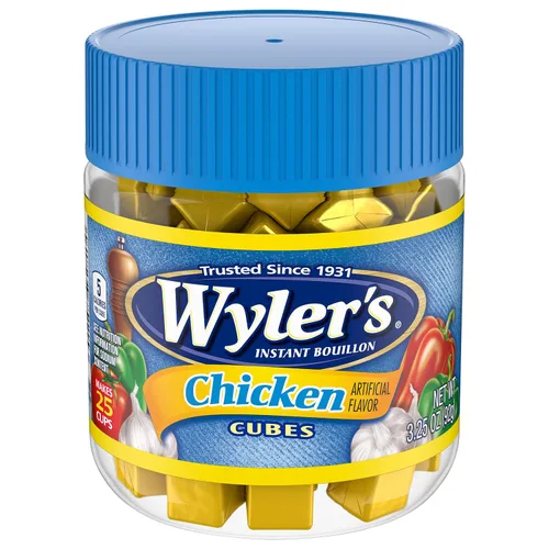 Vista 10 de Wyler's Cubos de caldo instantáneo de carne de res (tarro de 3.25 onzas)