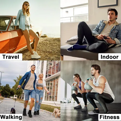 Vista 6 de SKASO Calcetines minimalistas para mujeres y hombres con suela multiusos y ultra portátil y antideslizante