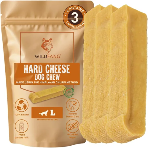 Vista 20 de Wildfang® Yak Chews, XS para perros de menos de 22 libras – Varilla dental para perros, dureza como el queso de yak del Himalaya, palitos de queso