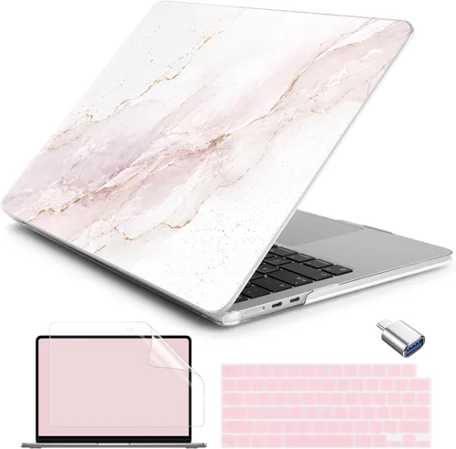 Vista 21 de Batianda AstroGrid - Funda para MacBook Air de 13.6" M2-M5 Chip, Galaxy Líneas abstractas