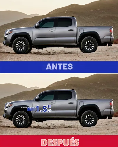 Vista 7 de Richeer Kit de elevación de nivelación de 1.5 pulgadas compatible con Tacoma 2005-2023 2003-2024 4 Runner, kit de elevación de nivelación apto
