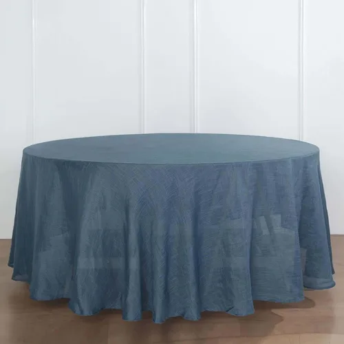 Vista 22 de Efavormart Mantel Redondo de Arpillera Sintética de Yute Natural de 90 Pulgadas - Cubierta de Mesa Rústica Boho Chic Estilo Granja para Navidad