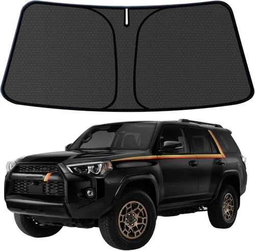 Vista 80 de CX-3 - Parasol para parabrisas para Mazda CX-3 2013-2025 bloquea los rayos UV, visera plegable 1:1, personalizable, gruesa, resistente al desgaste