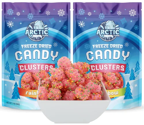 Vista 11 de Arctic Farms Caramelos liofilizados en racimos de caramelos de 2 onzas empaquetados y en caja (sabores surtidos)