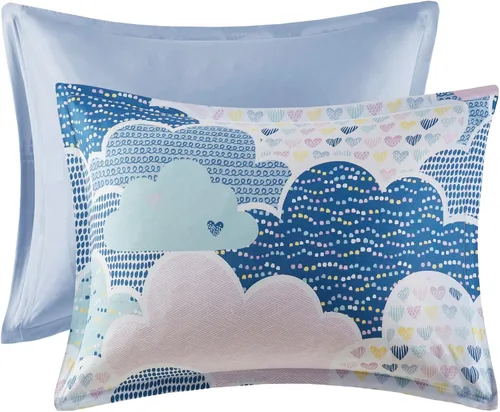 Vista 11 de Intelligent Design Edredón para niños, vibrante, divertido y juguetón con estampado de unicornio alternativo para todas las estaciones, juego
