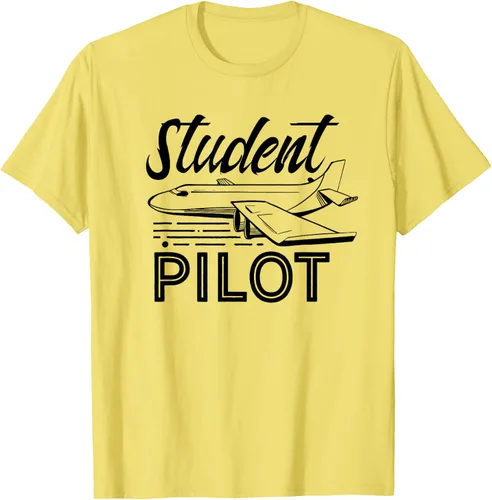 Vista 13 de Camiseta de aviación Aviador Aviador Student Pilot, Blanco